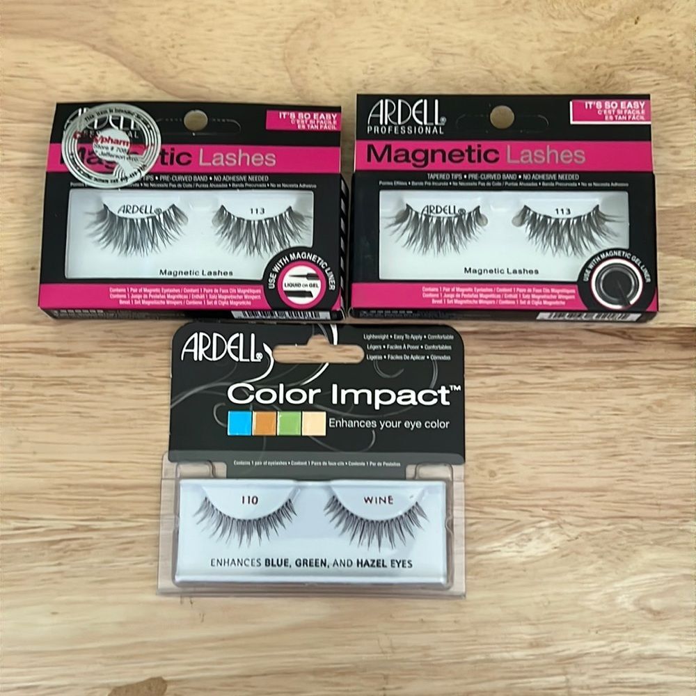 Ardell  magnetic lashes & color Impact lashes bundle NEW